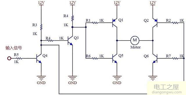 簡單方式實(shí)現(xiàn)12V直流電機(jī)正反轉(zhuǎn)